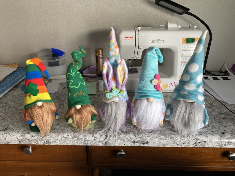 Easter and St Patrick Gnomes2.JPG